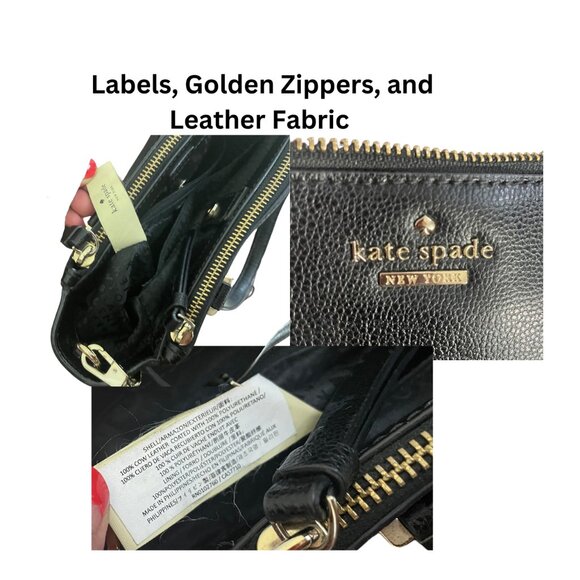 Kate Spade Patterson Drive Mini Kona Black Leather Zipper Satchel Messenger Bag - Picture 10 of 12